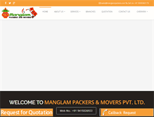 Tablet Screenshot of manglampackers.com